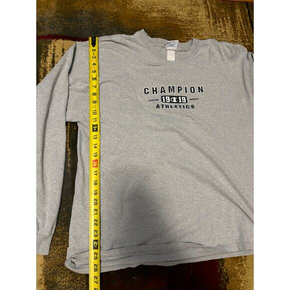 Champion 1919 Athletics Long Sleeve Shirt XL Gray Made in Mexico - Picture 4 of 6